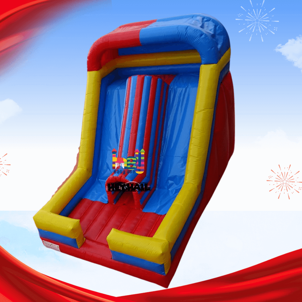 Classic Double Lane Inflatable Sliding Slide For Summer 