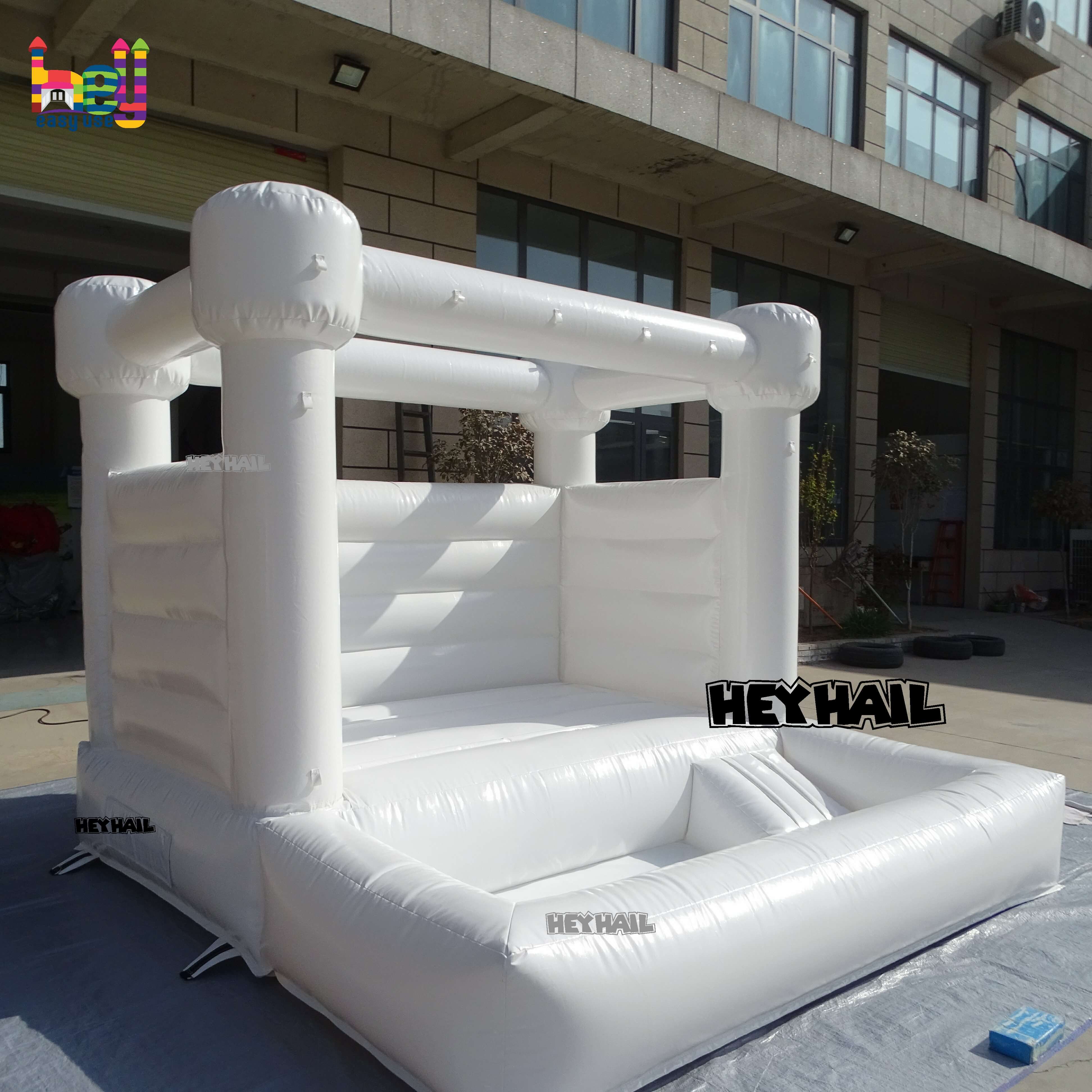 Party White Bounce House With Ball Pit For Sale