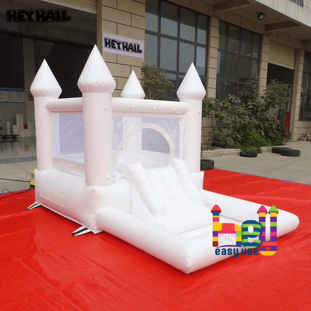 all white bounce house