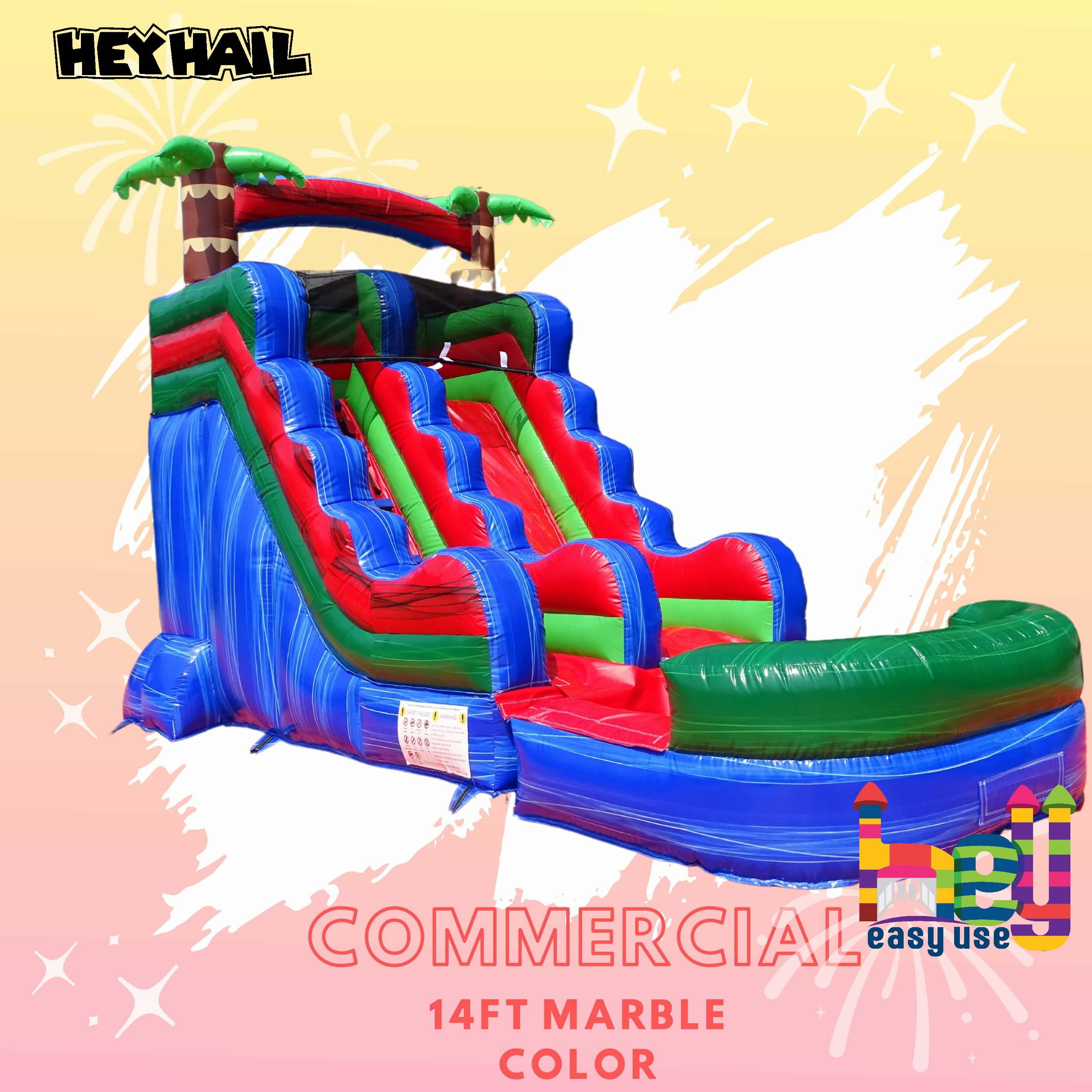 holiday theme backyard inflatable water slide for kids