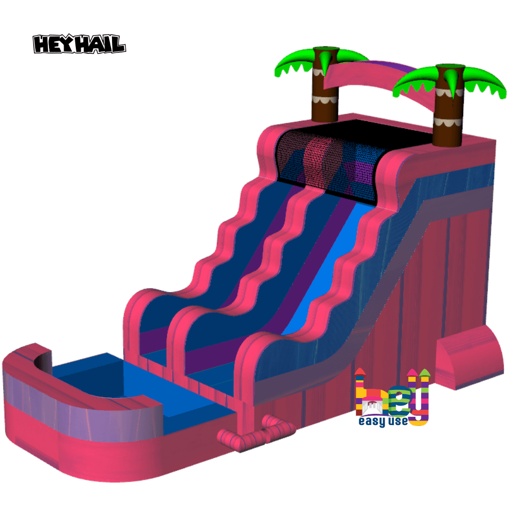 holiday theme inflatable castle slide 