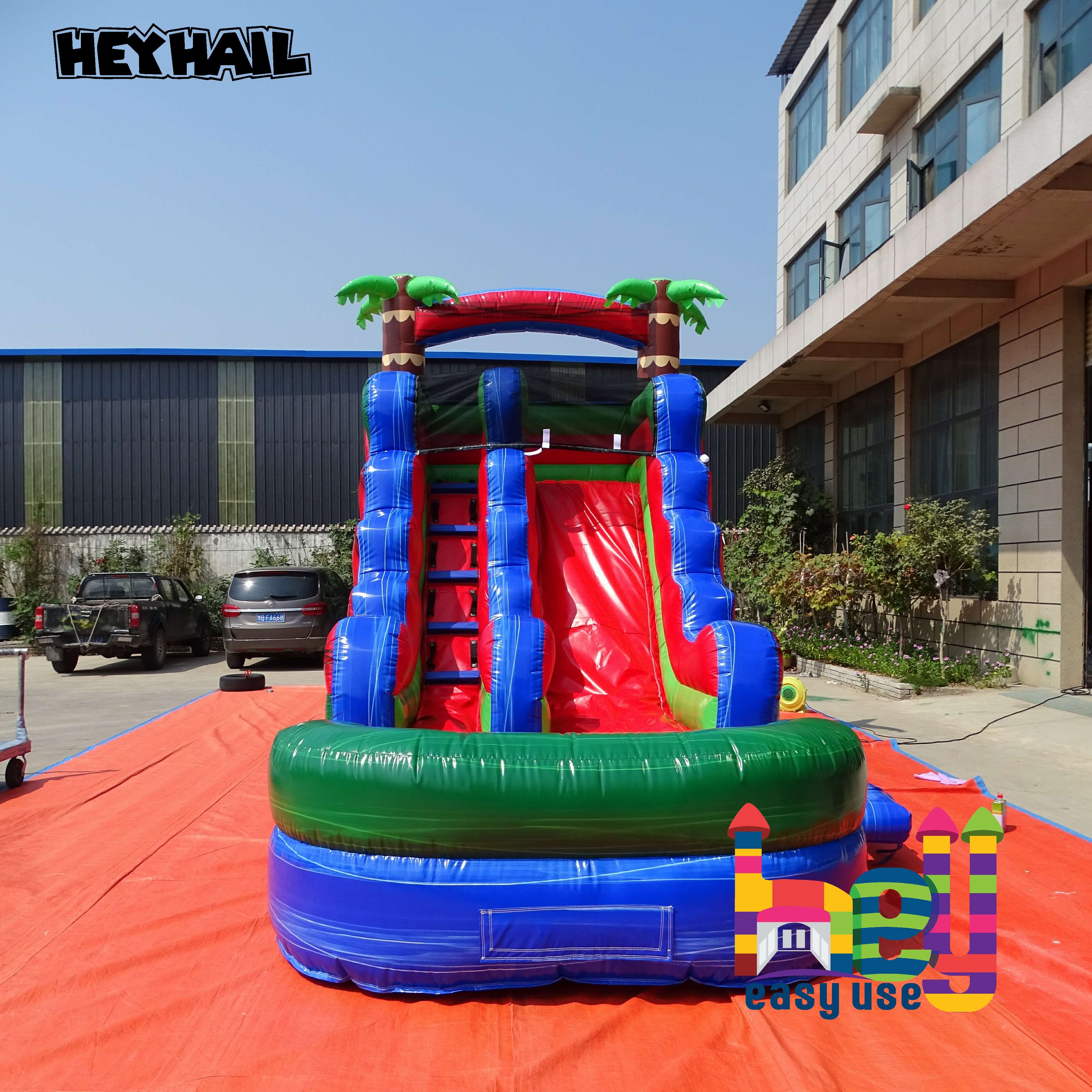 holiday theme backyard inflatable water slide for kids