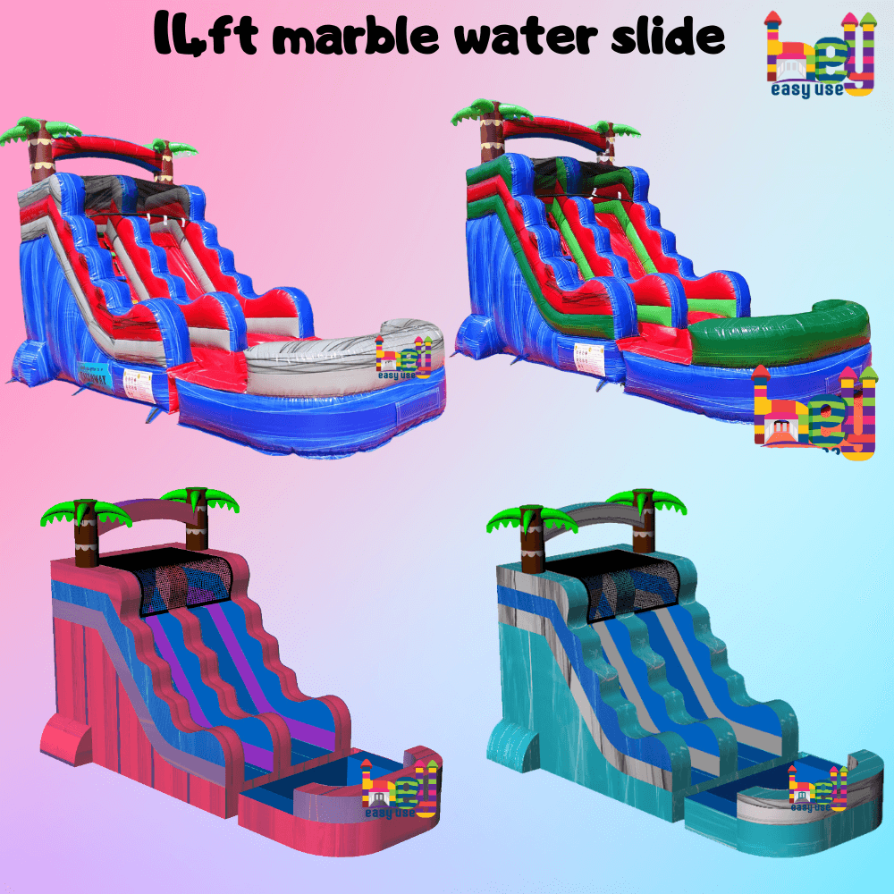 holiday theme mini inflatable water slide