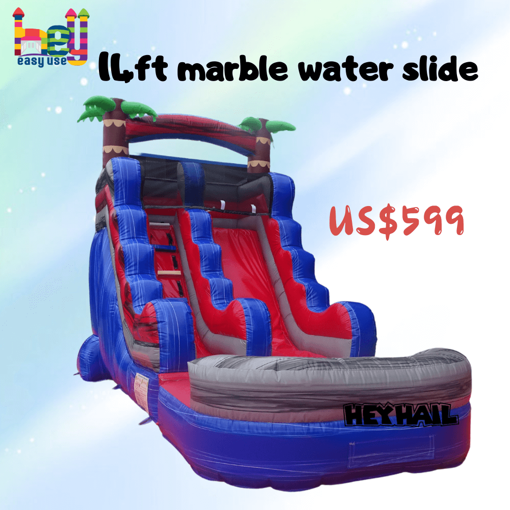 holiday theme mini inflatable water slide