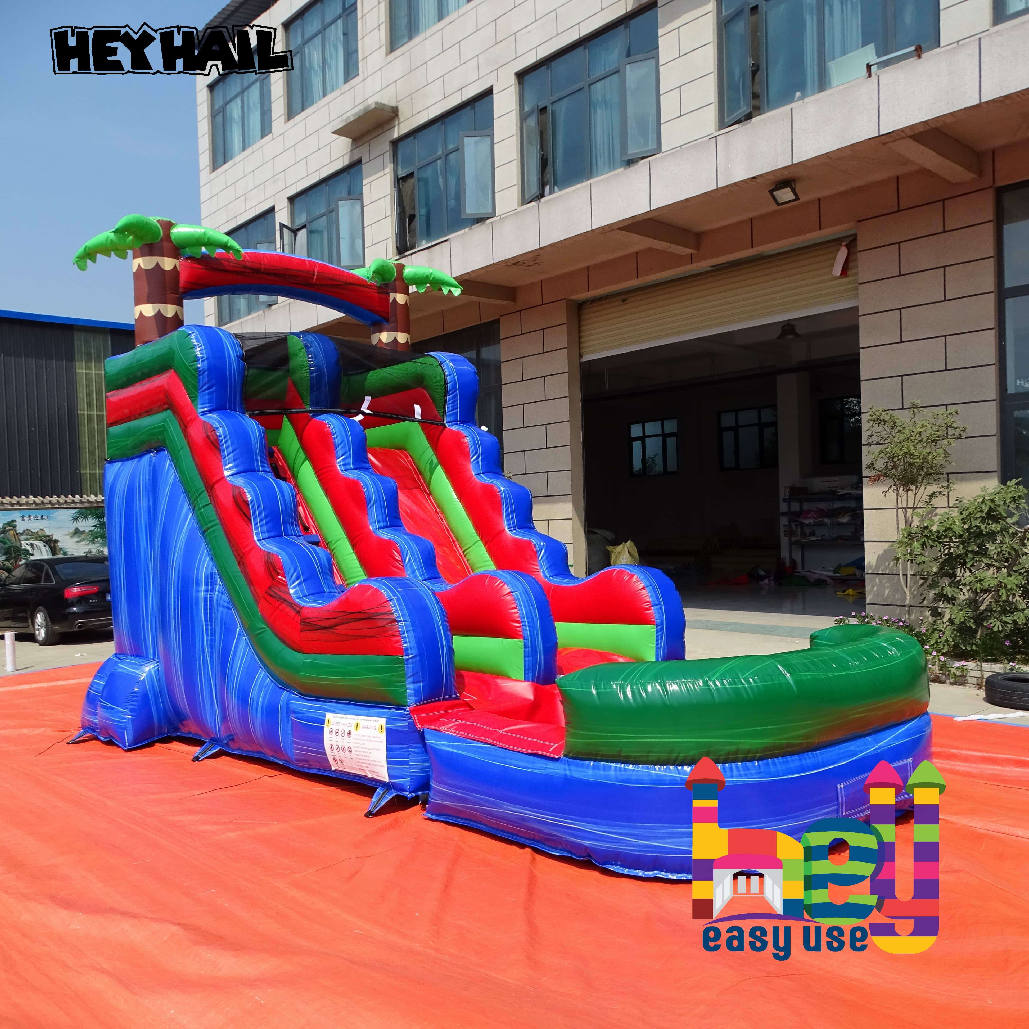 holiday theme backyard inflatable water slide for kids