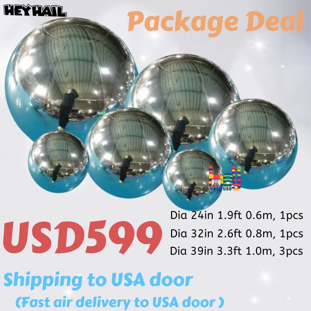 giant mirror sphere balls