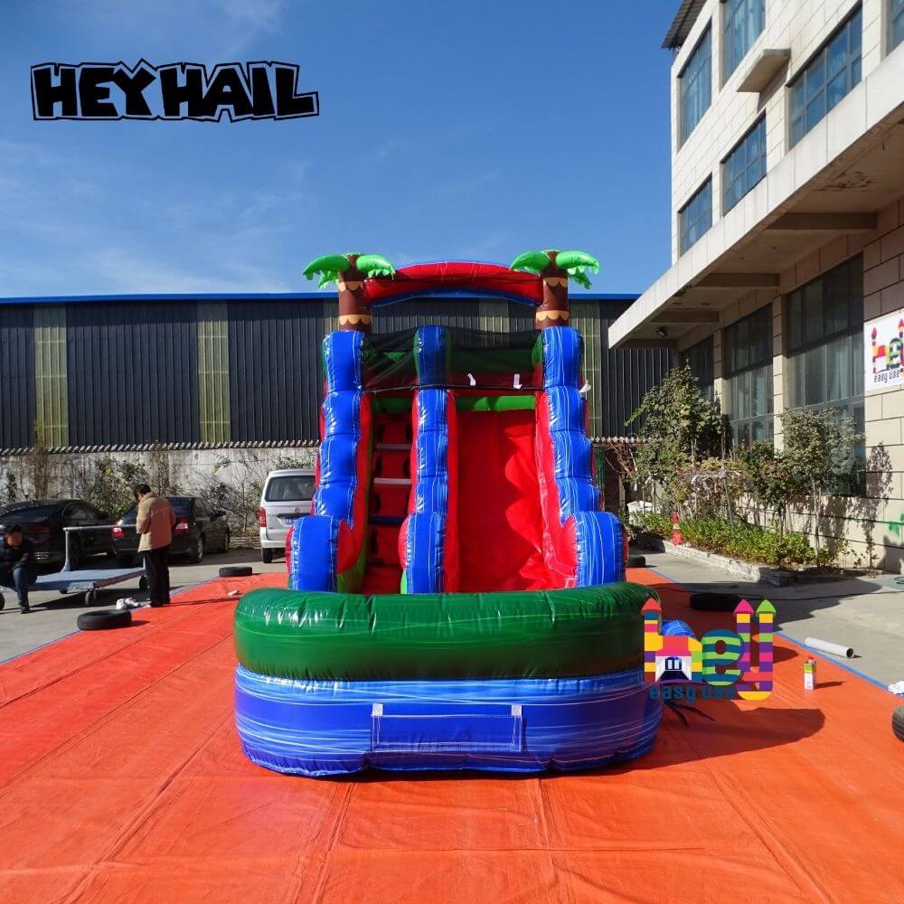 colorful commercial inflatable PVC water slides prices 