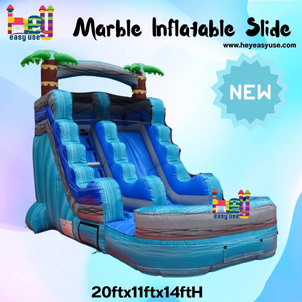 high quality PVC mini inflatable wet slides