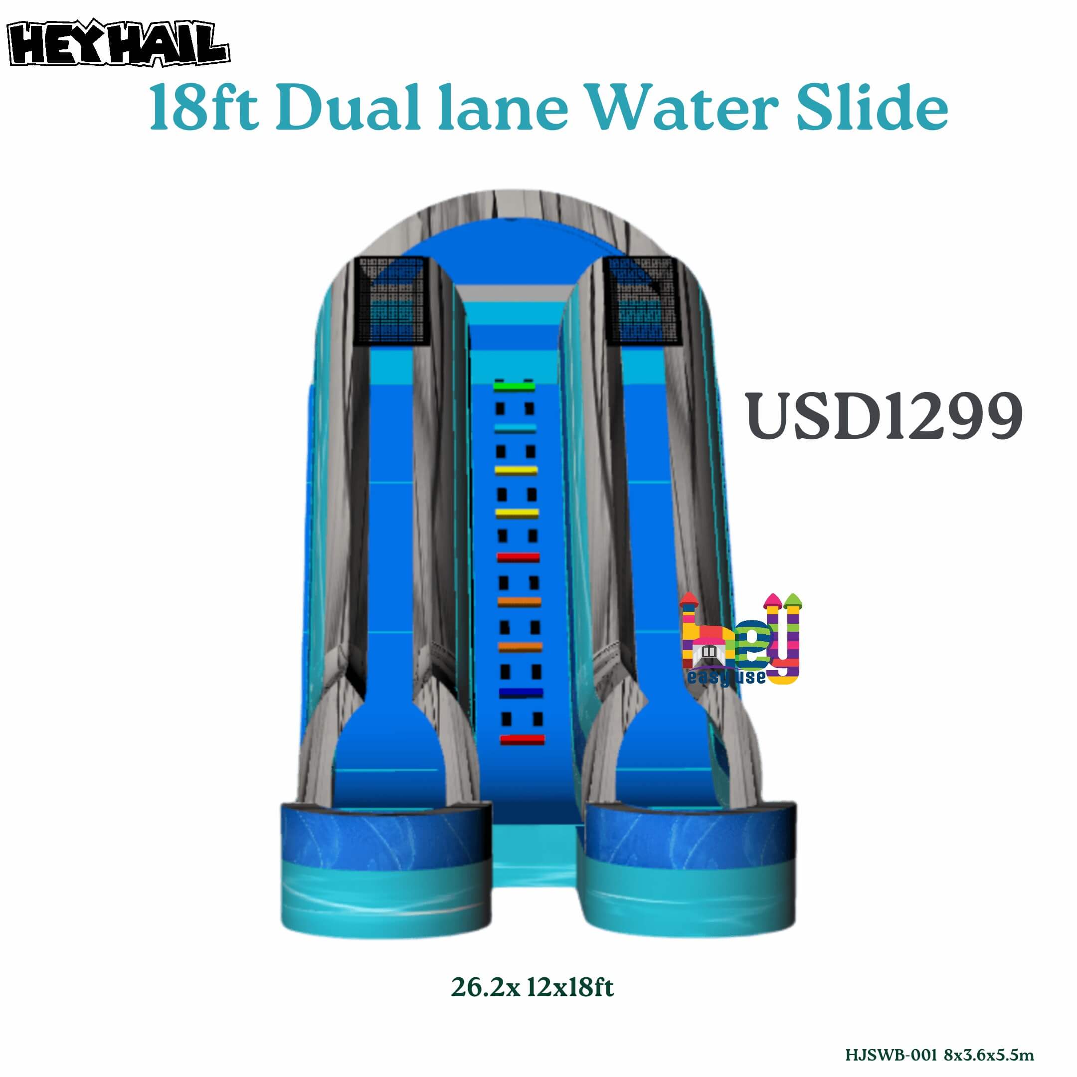 commercial grade theme park water slide