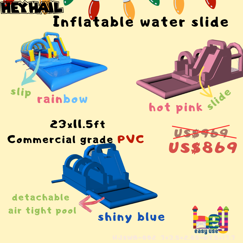 PVC Pool Playground Inflatable Water Slide For Sale