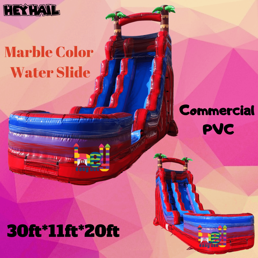 Outdoor Inflatable Water Slide With Pool For Promotion