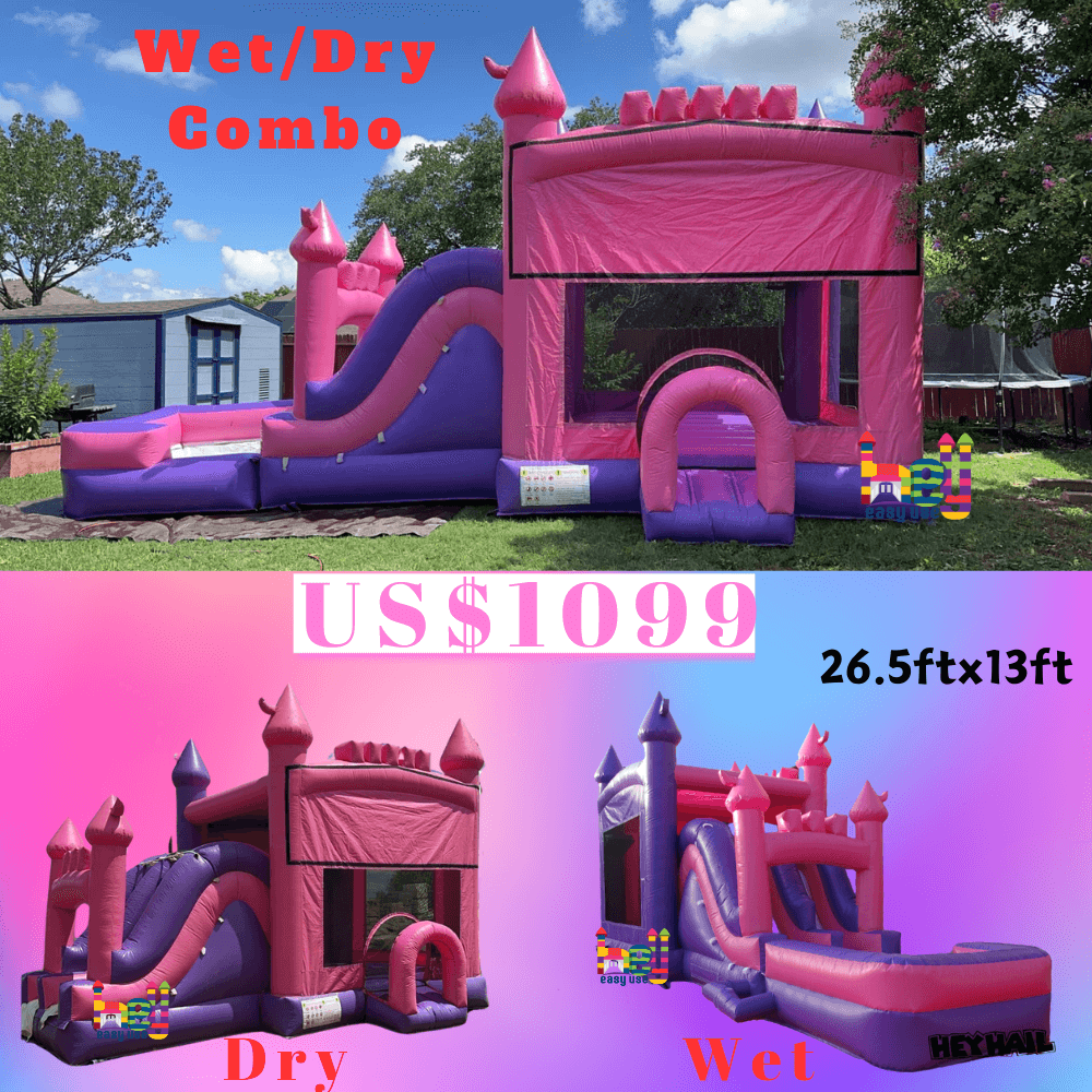 Princess Combo Bounce House Slide