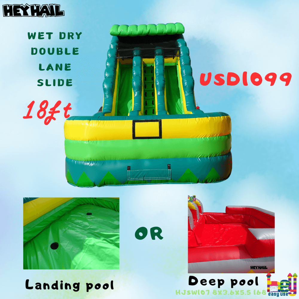 colorful water slide board