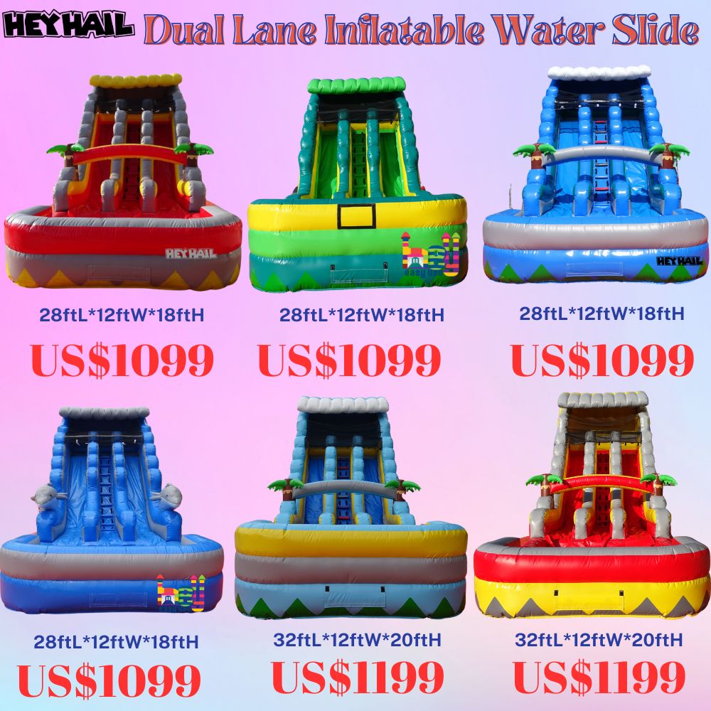 new style water slide support