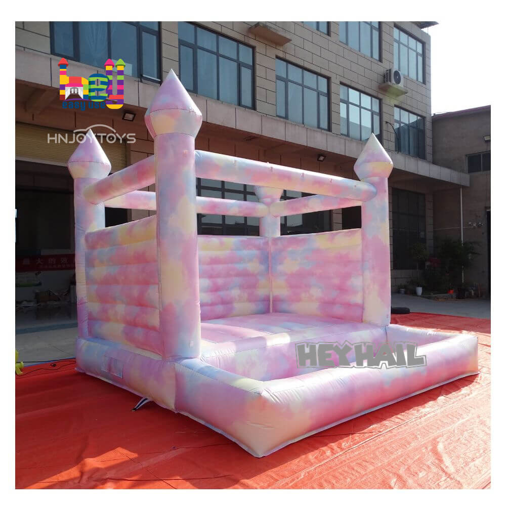 commercial grade PVC tie dye inflatable bounce house