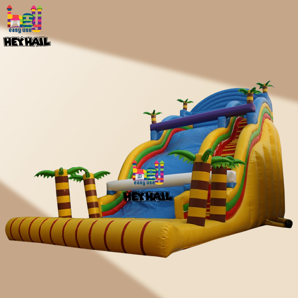 Jungle Tropical Wave Inflatable Slide For Adults And Kids