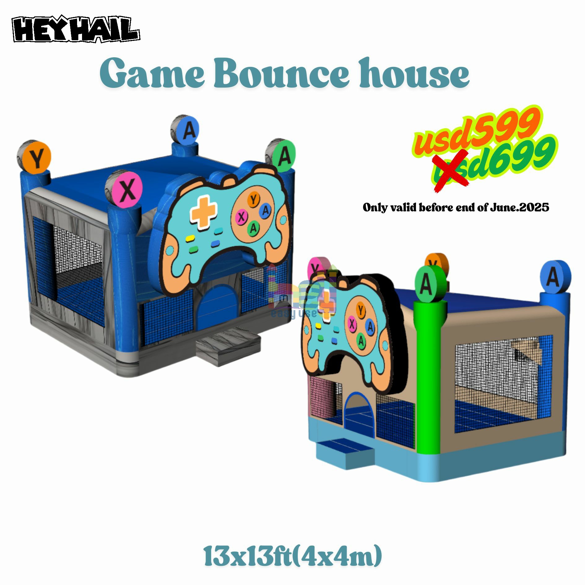comercial grade PVC inflatable castle jumper for sale