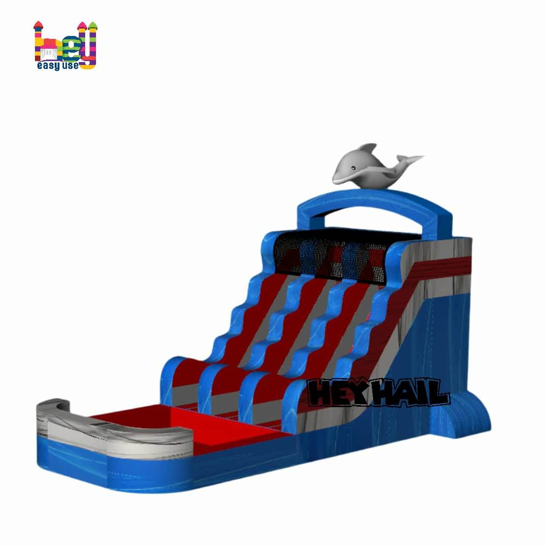 outdoor inflatable swimming pool with slide