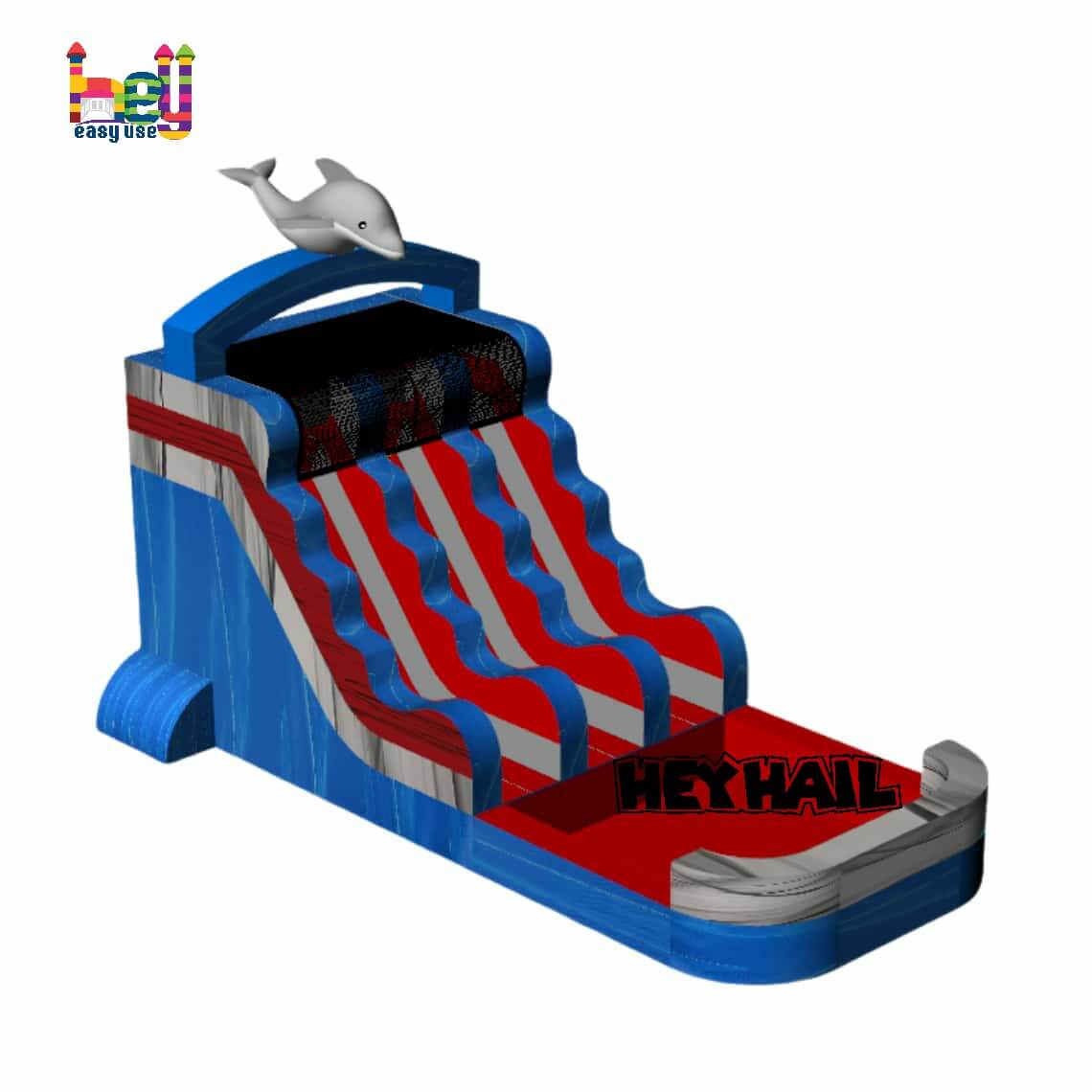 outdoor inflatable swimming pool with slide